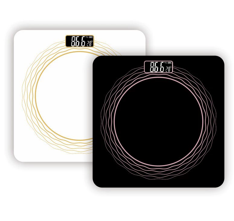 Человеческие весы электронные весы здоровья бытовые весы письмо сплошной цвет весы Закаленное стекло печать весов логотип