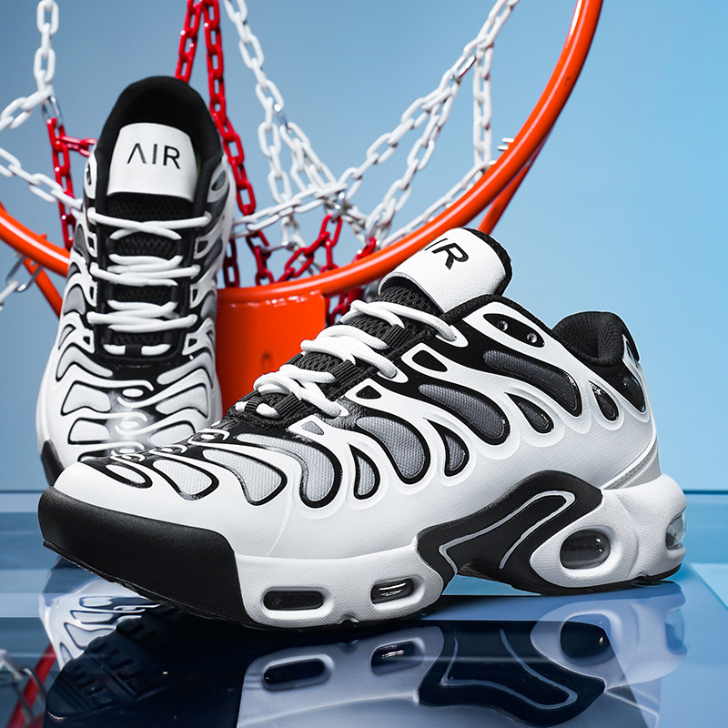 跨境大码跑步鞋男春夏气垫运动鞋男鞋2025春季新款鞋男士休闲鞋