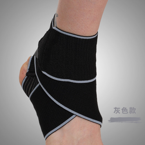 Sports silicone non-slip, breathable, anti-sprain ankle protector, strap wrapped ankle protector, football running badminton basketball foot protector