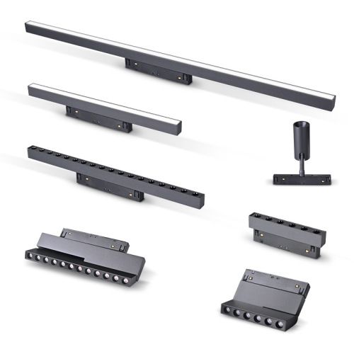 LED thin magnetic track light surface-mounted, household living room ceiling-free no-main-light integrated ultra-thin low-profile magnetic track light