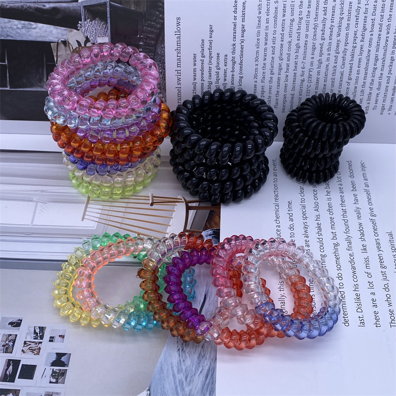 Triángulo gran teléfono bobina banda de pelo cuerda banda de goma mujer lazo de pelo un yuan dos yuanes tienda accesorios para el pelo accesorios cabeza