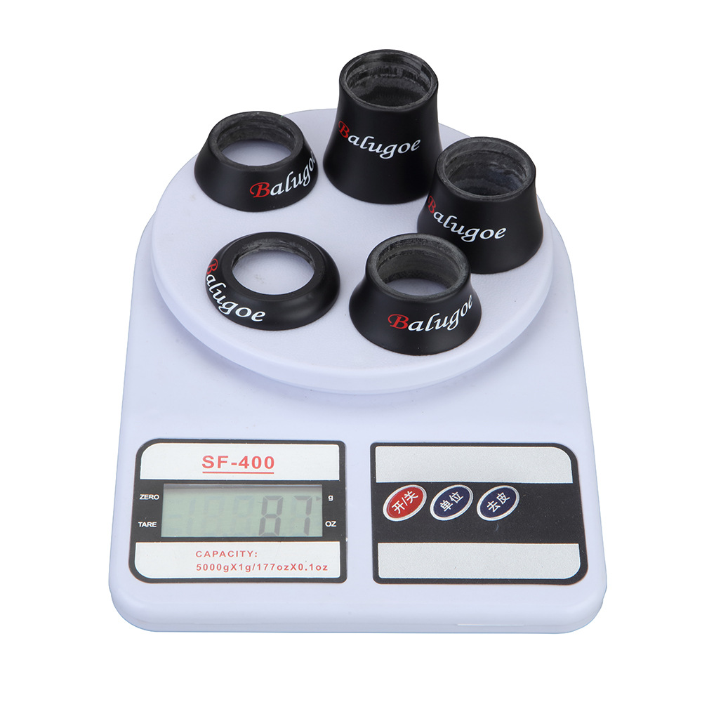 BALUGOE completo grupo de muñeca de bicicleta de fibra de carbono grupo de muñeca CUBIERTA Cubierta de cuerno anillo de arandela de cono cubierta de grupo de muñeca