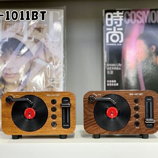 Hongxing* new MD1011BT classic retro high-end desktop ornaments gift record mini Bluetooth speaker*