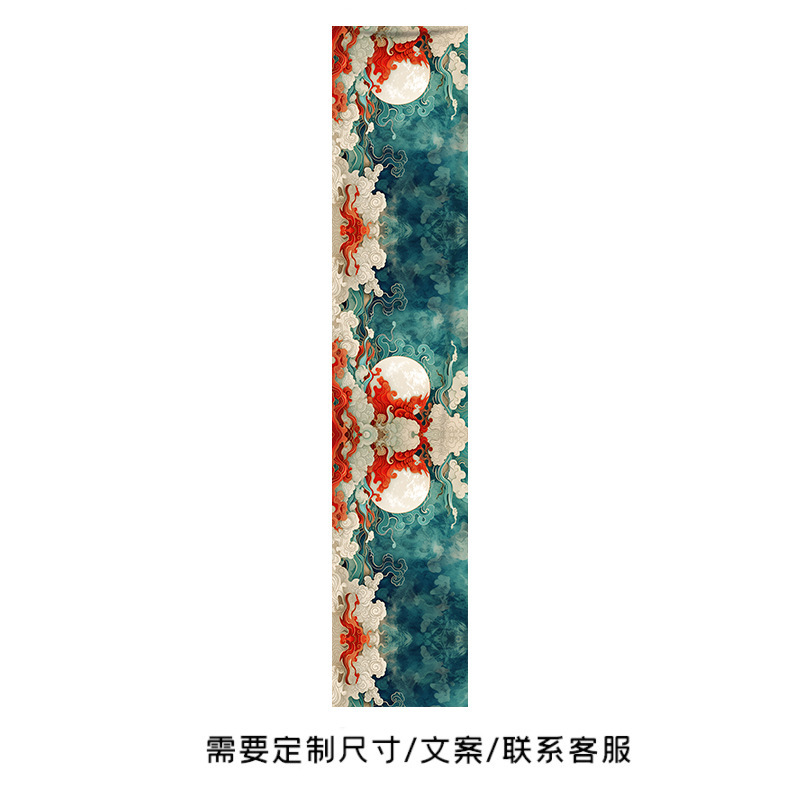 新しい中国風の天井装飾吊り布、国民的トレンドの祥雲模様の天井カーテン、商業用天井カーテン|undefined