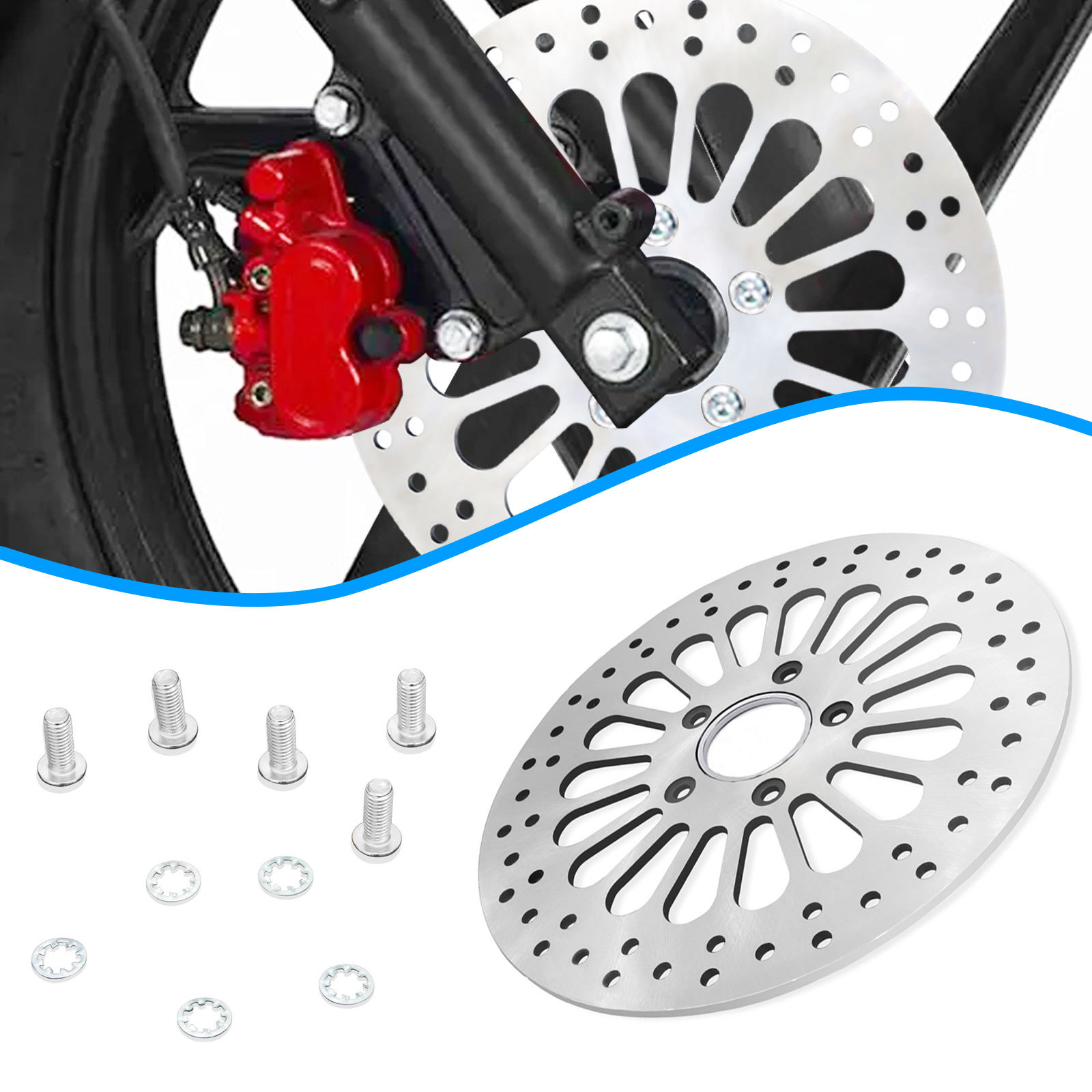Cross-Border Motorcycle Rear Brake Disc Is Suitable for Harley-Davidson 11.5 Rear Brake Pads