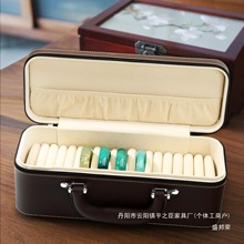 厂家直销手镯收纳盒15位翡翠玉镯收纳多位大容量家用便携手提箱手
