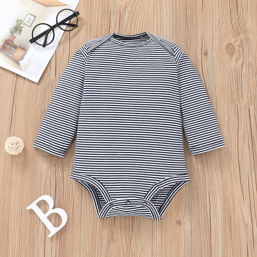Wholesale Cartoon Dragon Long-sleeved Children's Sweater Striped Romper Trousers Three-piece Set Nihaojewelry display picture 4
