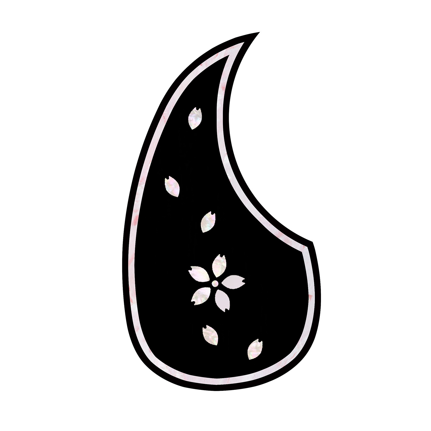 吉他月牙面板模板 樱花1.jpg