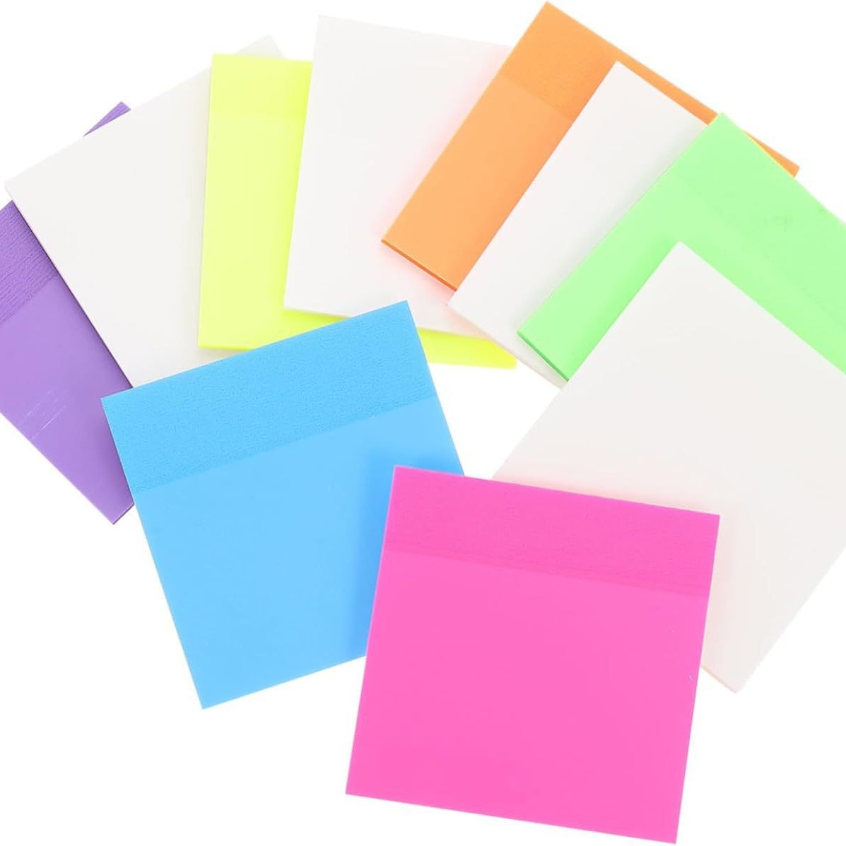 PET fluorescente nota estudiante clave marca puede ser escrito fuerte adhesivo plástico impermeable preguntas equivocadas transparente nota adhesiva