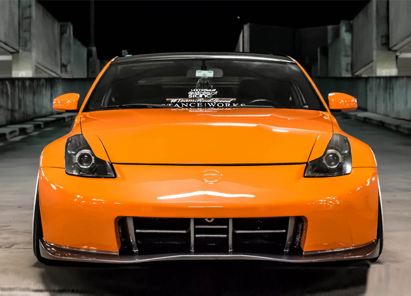 Suitable for Nissan 350Z Large Body Kit Modification Demon Z33 Resin Car Front Bumper Head Mercury Handle Front Bumper Modification