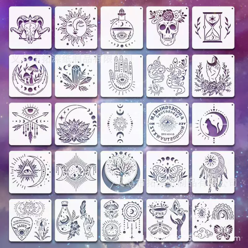 Трансграничные гадания экстрасенсы созвездия Полная Луна Taro ловит мечты на ладони бабочки Луна