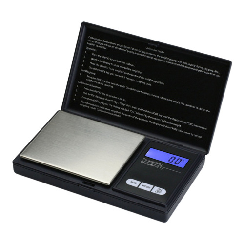 Portable pocket scale stainless steel kitchen baking scale 500g mini small electronic scale 0.01g precision jewelry scale