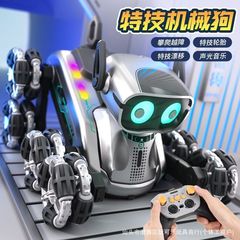 特技リモコン機械犬ジェスチャー誘導灯光音楽八輪スイングアーム電子ペット子供玩具犬卸売り