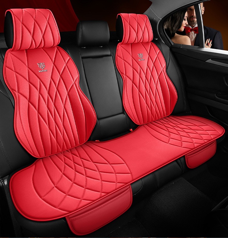 New Car Seat Cushion, Universal for All Seasons, Small Three-Piece Set, Breathable Nappa Leather, Single-Piece Car Seat Cushion, Cross-Border Wholesale
