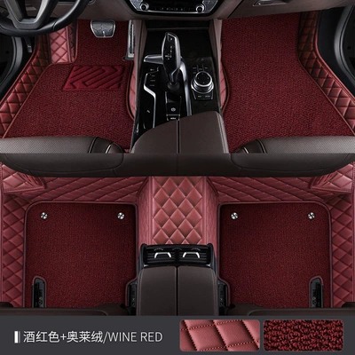 18 17 16 17: Universal Foot Pad - double-layer-oalee-velvet-xpe-footpad-burgundy-burgundy-oalee-velvet-bmw-x12023-2024-model
