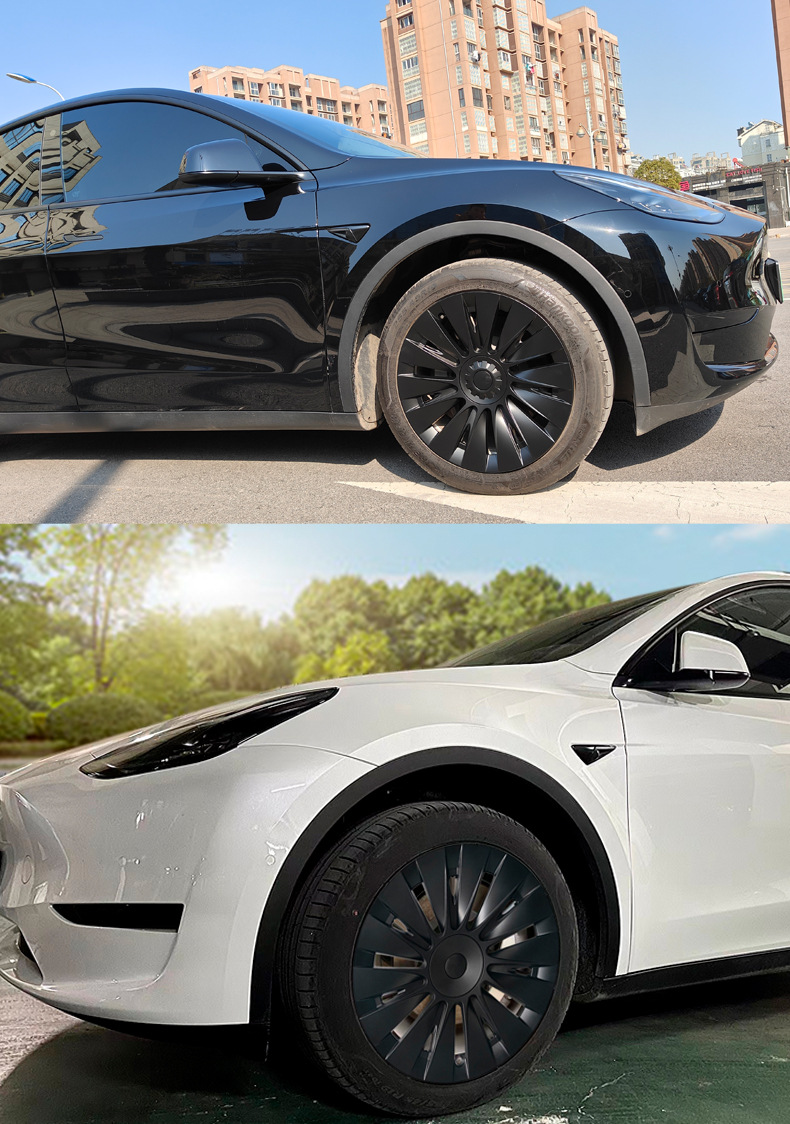 Suitable for Tesla Hub Caps 19inch Modely Straight Edge Tire Caps Modely Edge Wrapping Hub Accessories
