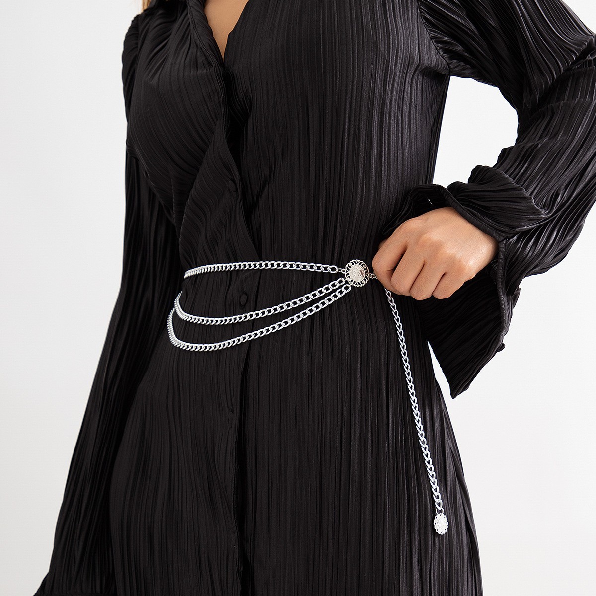 Многослойная поясная цепочка White k Beauty Head