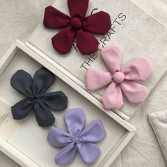 辅料花朵布艺大号亮色充棉五瓣花朵发饰宝宝袜包服饰手机壳材料
