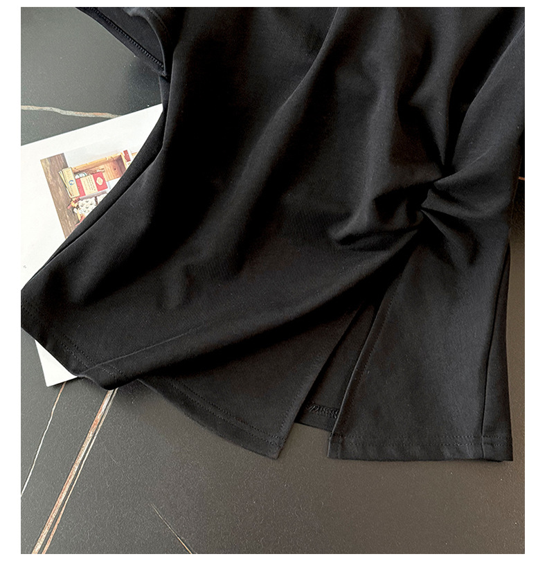 Women's Clothing Style Fashion Casual Suit For Women Summer New Round Neck Irregular Slit Design Short Sleeve Denim Shorts Two Piece Suit_ecoleips.com