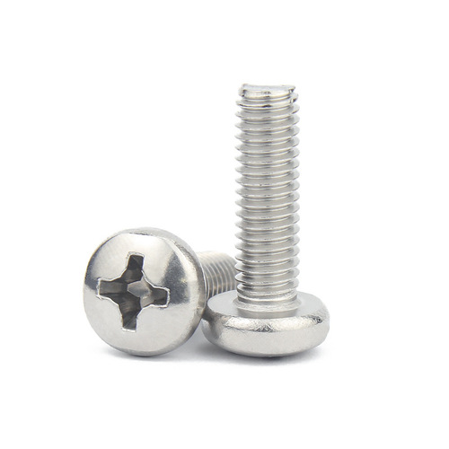 304 stainless steel cross small round head machine screws M1.6M2M2.5M3M4M5M6M8 small pan head screws GB823