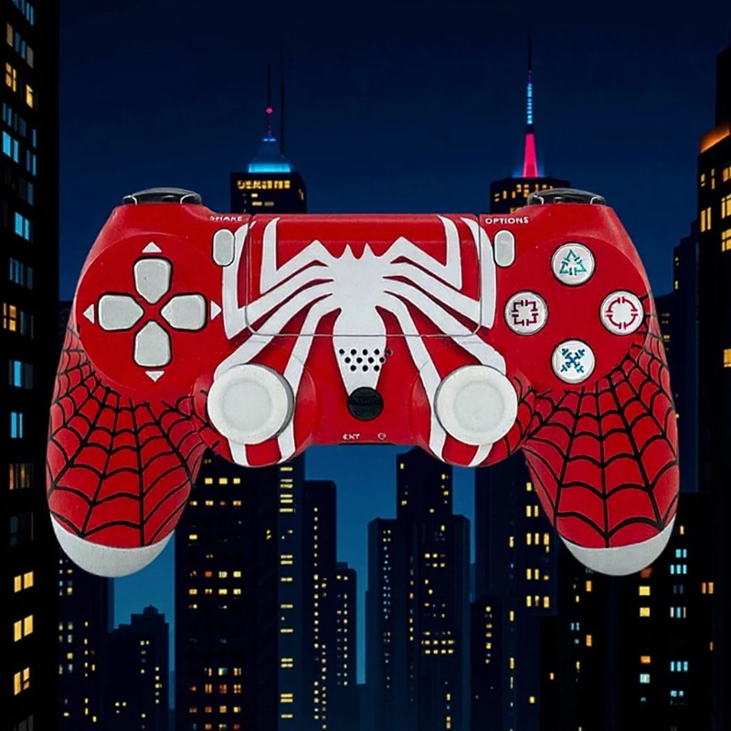 Controlador de Juego Inalámbrico Bluetooth PS4 de ABS Doble Vibración, Giroscopio de 6 Ejes para PC y Consolas