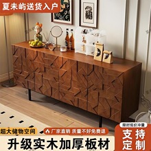 餐边柜中古风门玄关柜中厅柜鞋柜隔断柜意式卧室储物柜客厅斗柜