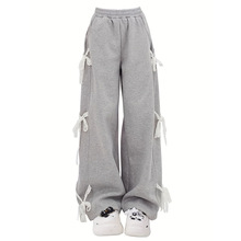 F 35305 Lace Bow Wide Leg Pants ��˿���������ȿ�羳��ó