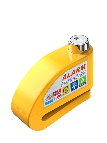Mountain bike alarm disc brake lock, electric motorcycle alarm lock brake disc anti-theft lock waterproof reminder rope