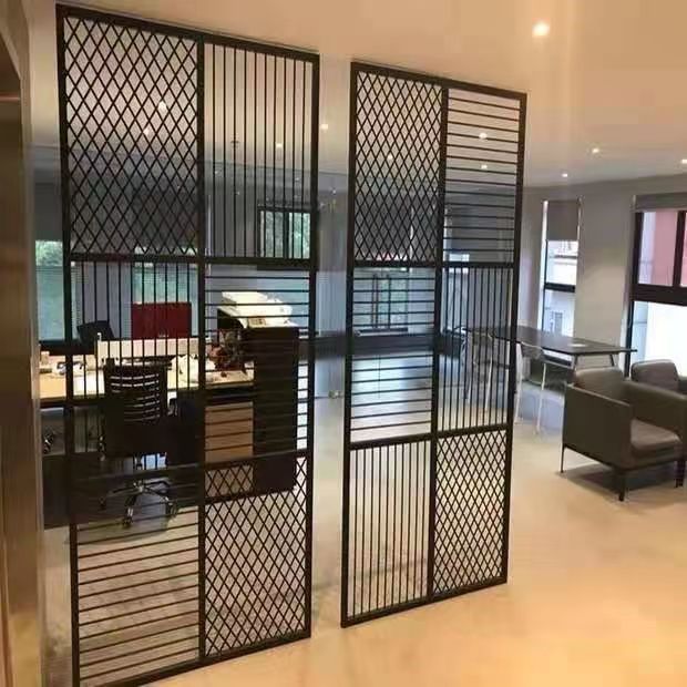 Nailed Wrought Iron Partition Screen Decoration Living Room Office Entrance Wall Home Bedroom Hanging Curtain Partition Wall