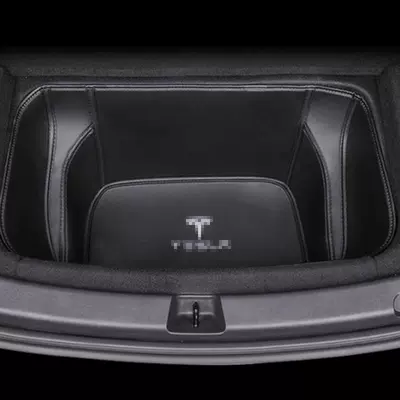 Trunk Mat – Y/3 Front and Rear Trunk Mats - front-trunk-mat-1-piece-of-yaoye-black-tesla-model-3-take-a-photo-of-the-car-nameplate