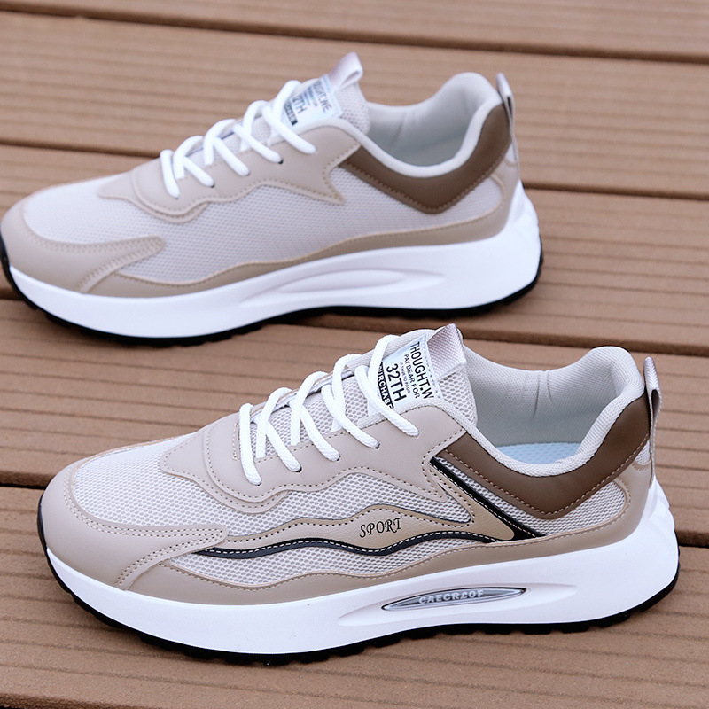 Zapatos de hombre, zapatos deportivos de otoño desodorantes y transpirables, zapatos de papá de todo fósforo, zapatos de red para estudiantes masculinos, zapatos para correr, zapatos casuales para hombres