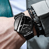 Men's watch, fashionable steel belt, waterproof swiss watch, genuine leather