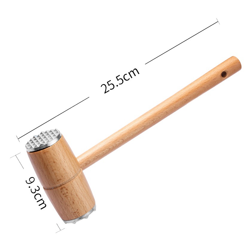 Beech Pine Meat Hammer Kitchen Household Solid Wood Steak Hammer Tenderness Broken Tenderness Tool Hit Meat Hammer Hit Artifact