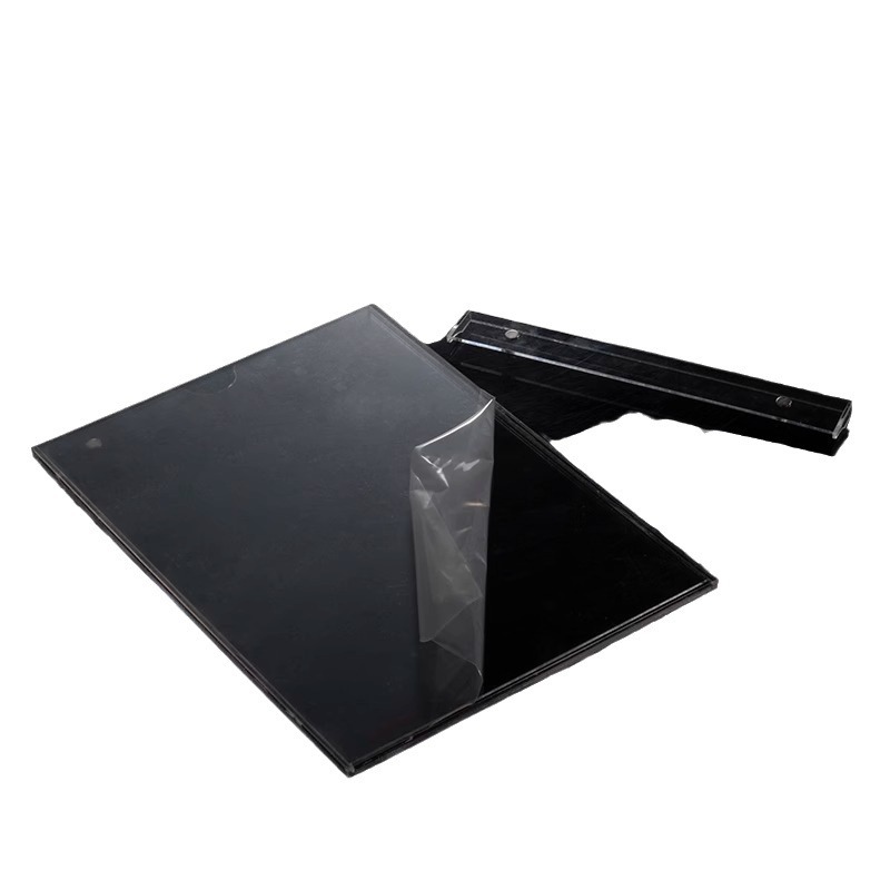 ranura de tarjetas acrílicas A4 ranura a prueba de polvo y agua caja de cartón de visualización transparente de vidrio orgánico ranura de tarjetas de vidrio orgánico