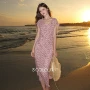 三彩显瘦夏季新款连衣裙