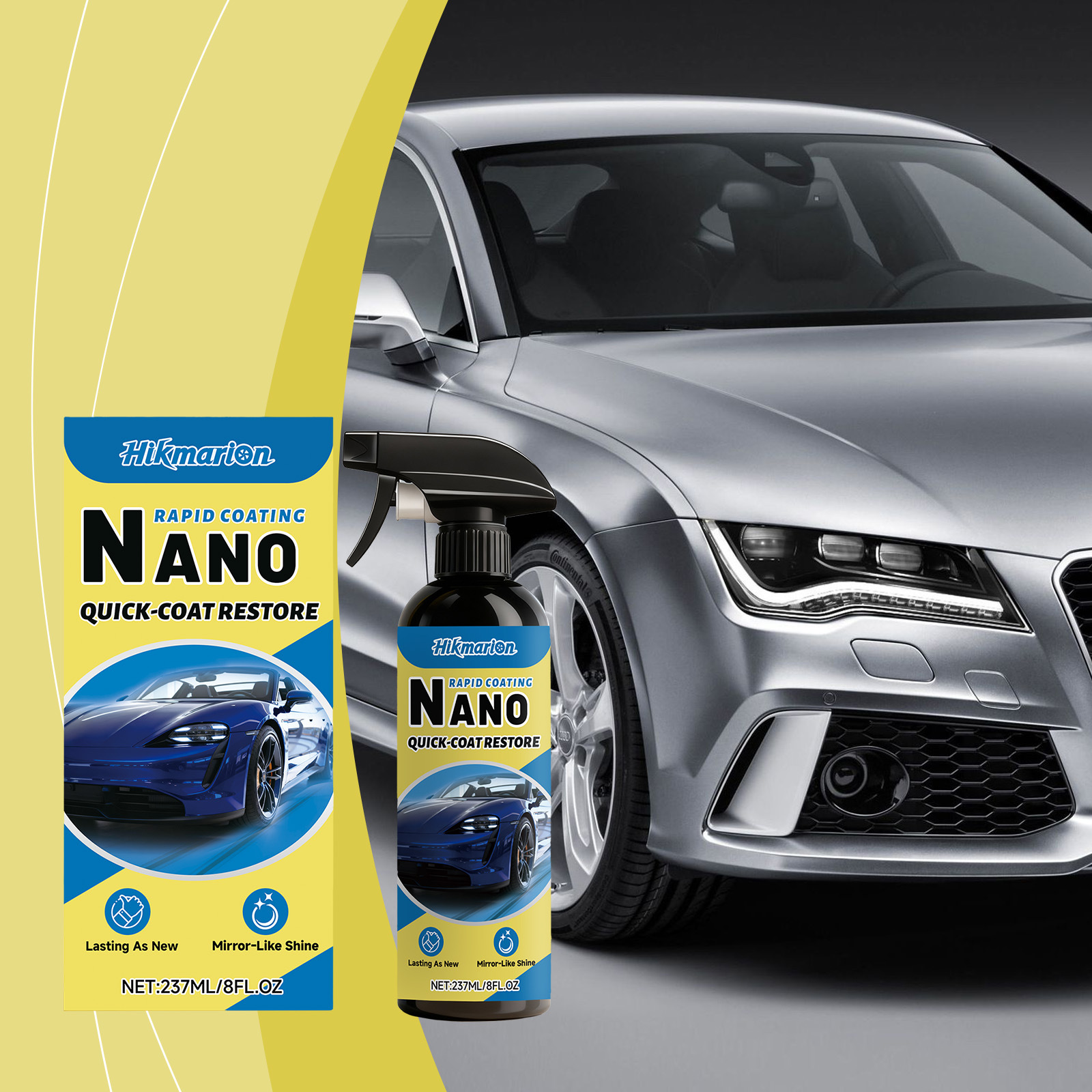 Спрей для нанопокрытия автомобиля Hikmarion Nano Quick-Coat