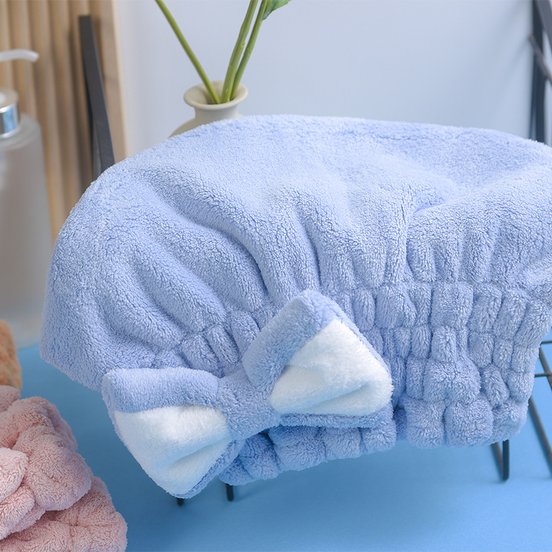Gorro de secado de pelo de dibujos animados absorbente gorro de ducha de secado rápido ins estilo lindo arco cordón elástico adulto pañuelo en la cabeza al por mayor