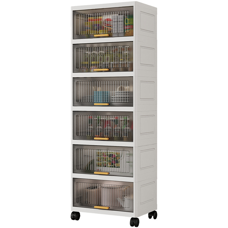 台所多機能多層床置き棚家庭用収納棚リビングトイレ隙間収納棚