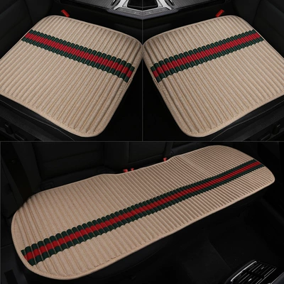 Cool pad: Universal Health Summer Cooling Cushion Car - beige-three-piece-set-with-five-seats