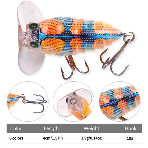 Cicada fake bait set, Luya bait, freshwater hard bait, silver carp, grass carp, carp, insect bionic bait, grasshopper bait, bass