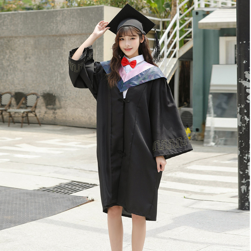 학위 학사 의류 졸업 원피스 대학생 남녀 대학 바람 공학 학부 박사 송 ZHIHE