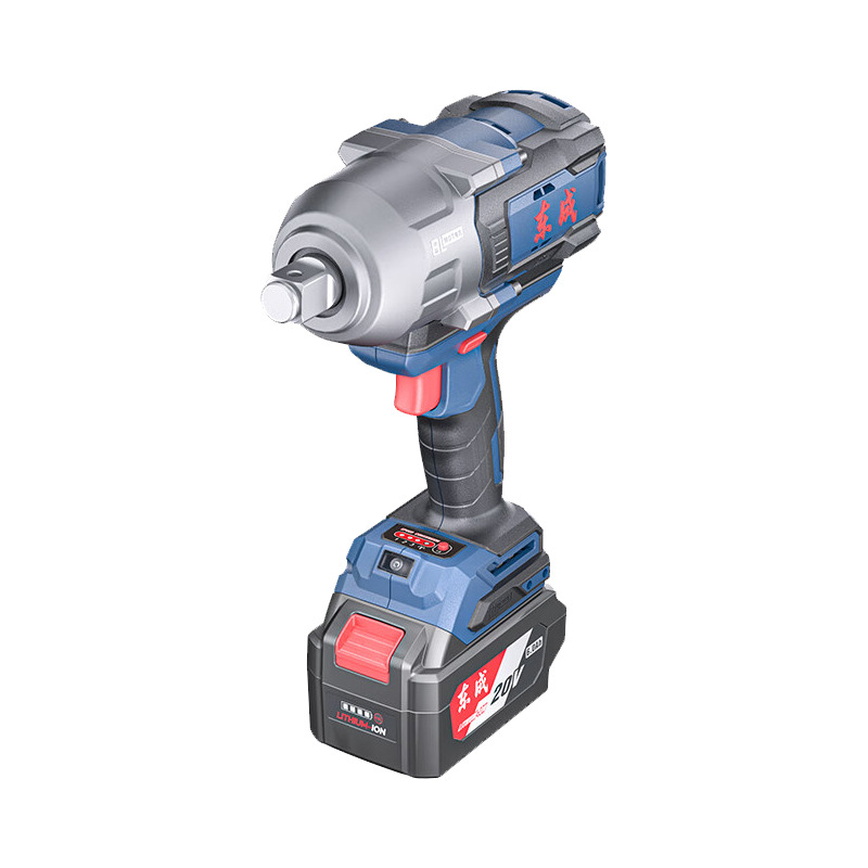 Dongcheng DCPB1218 llave eléctrica sin escobillas carga de litio de alto torque de ingeniería industrial pesada cañón de aire de impacto