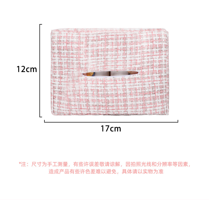 Manufacturer-customized car tissue box, hanging type, cute bow design, multifunctional car tissue box