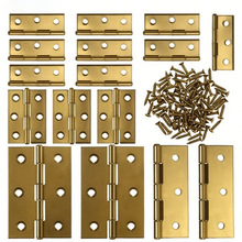 金色不锈钢仿黄铜合页家具橱柜木礼钢琴盒柜门椅迷你平开合页铰链