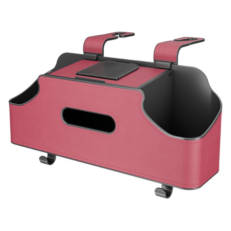 Nuevo coche silla trasera caja de almacenamiento tejido bolsa colgante multifuncional caja de almacenamiento coche asiento trasero taza de agua estante almacenamiento