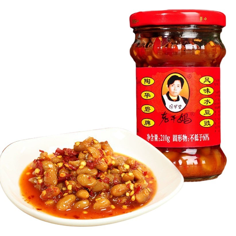 Лао Ган Ма Сушеное измельченное Свиное масло Приправа для Чили в бутылках с пряными овощами Соус Чили