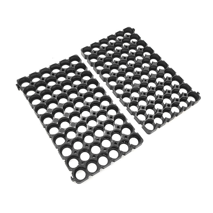 2片18650电池组支架 电池固定架 6*10一体塑料胶壳免拼接平头支架