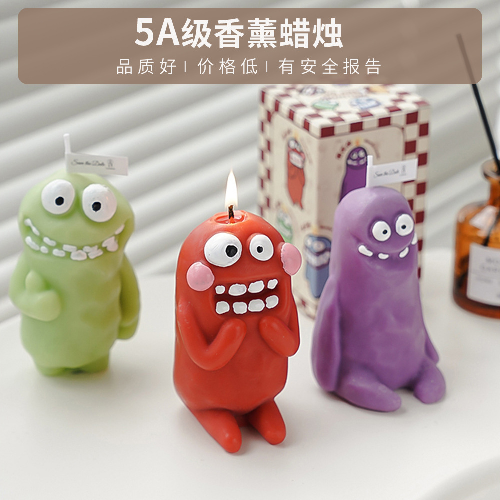 Mud Man Monster Velas de aromaterapia Velas divertidas y creativas souvenirs corporativos personalizados ODM cera de modelado de fragancia OEM