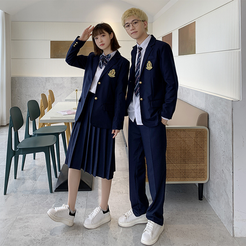 British Autumn Suit Student Uniform High School jk Uniform Suit Female College Style Class Suit Junior High School Chorus Suit