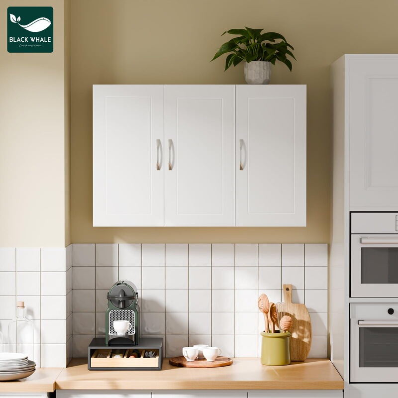 Hanging bathroom cabinet Amazon panel furniture wholesale simple storage cabinet kitchen wall cabinet shelf